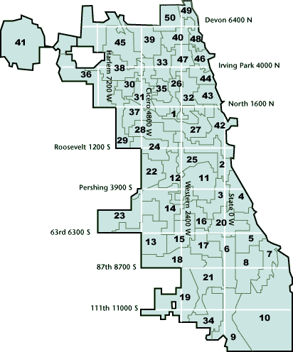 Chicago Ward Boundaries
