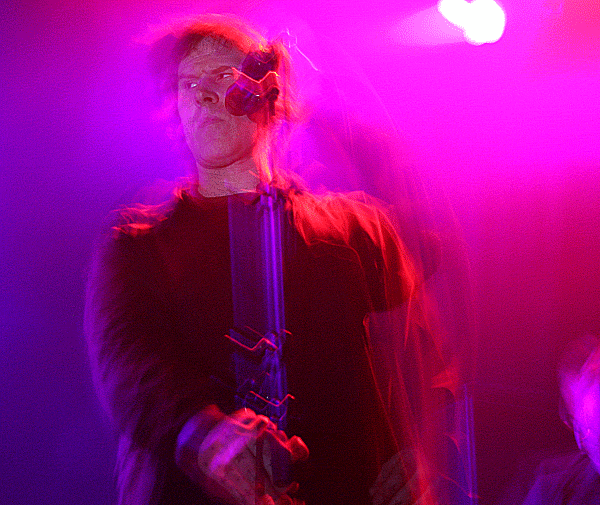 The Gutter Twins' Mark Lanegan onstage in Chicago at The Metro on March 7, 2008
