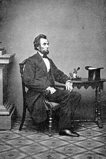President-Elect Lincoln.  Note the fresh post-election beard, grown after \<a href=\"http://home.att.net/~rjnorton/Lincoln50.html\"\>Grace Bedell\'s famed letter.\<\/a\>  From \<a href=\"http://www.historyplace.com/lincoln/\"\>Historyplace.com.\<\/a\>