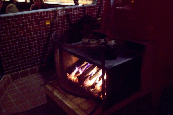 Chinese wood-burning oven, used for cooking as well as atmosphere