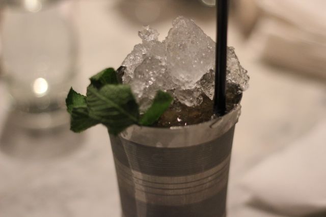 The finished Mint Julep.