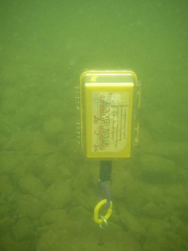An underwater cache!