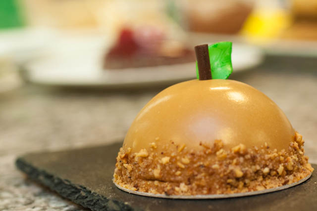 Caramel apple mousse cake available at Pierrot Gourmet.