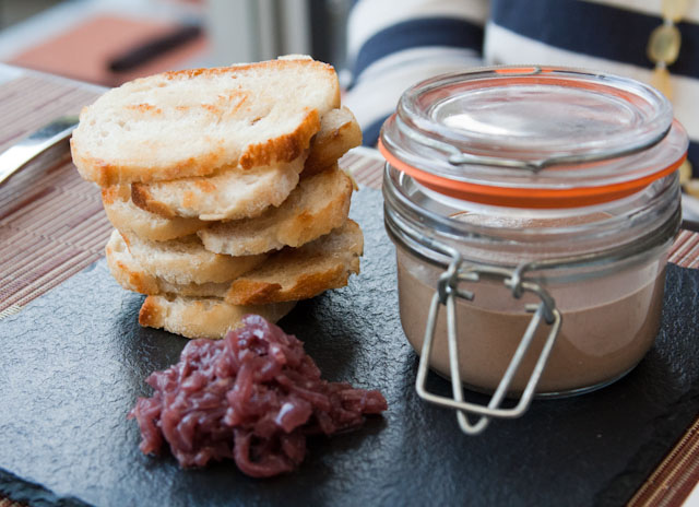 Chicken liver mousse, onion marmalade, toast.