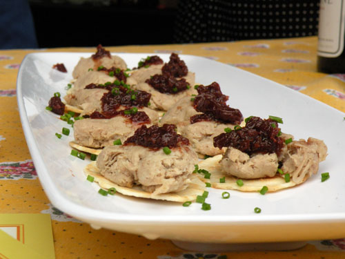 Pork Rillettes with tomato chutney from Bistrot Zinc and the Alliance Francaise de Chicago