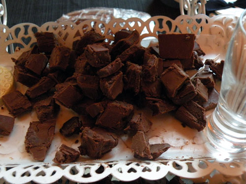 A selection of milk chocolate samples.