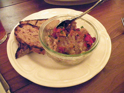 Pork rillettes with grilled red onion, fig and balsamic ($12)