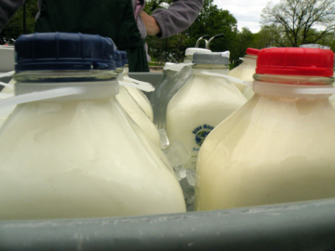 An assortment of milk from \<a href=\"http://www.bluemarblefamilyfarm.com/home.php\"\>Blue Marble Family Farm\<\/a\> in Barneveld, Wisconsin.