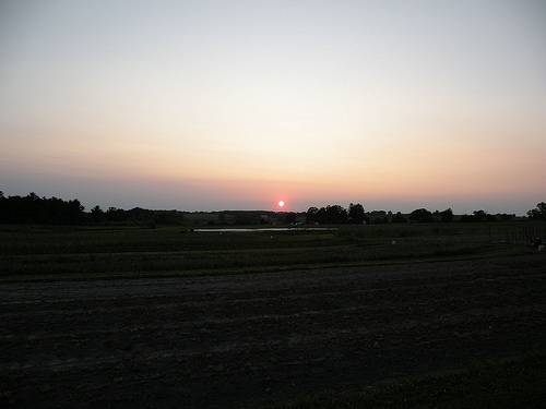 Sunset over Boone County, illinois.