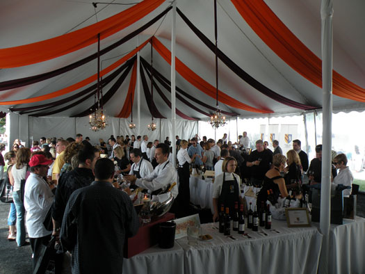 One of the busiest tents throughout the fest was the Terlato Wines tent.