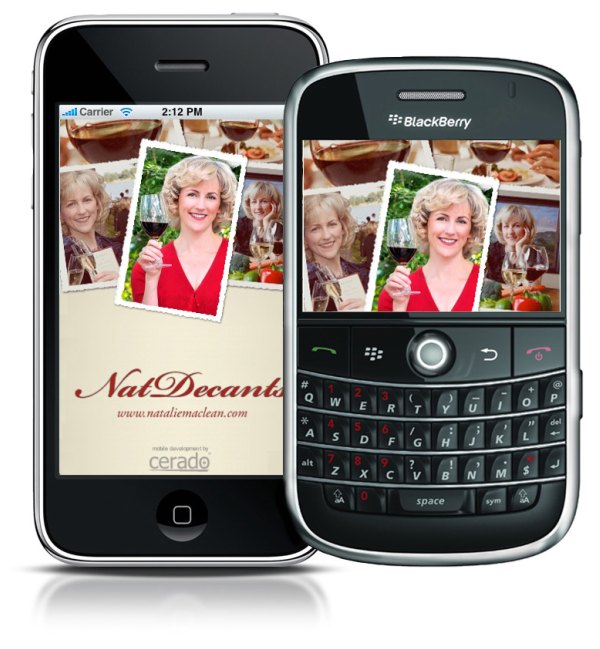 The Nat Decants food and drink pairing app.