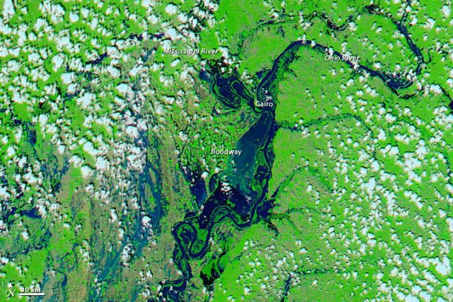 Flooding in Cairo on May 3, 2011. (Image Credit: NASA)