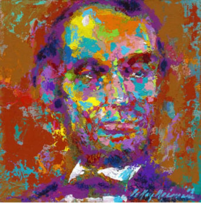 This portrait of Abraham Lincoln was commissioned for the Lincoln Bicentennial. (LeRoy Neiman)