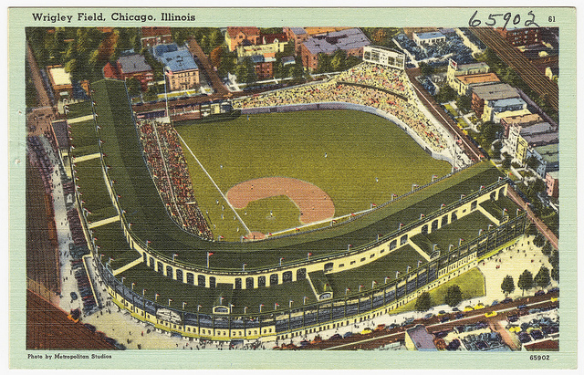 \<strong\>Wrigley Field\<\/strong\> (\<a href=\"http://www.flickr.com/photos/boston_public_library/8032747701/in/set-72157626791024941\"\>The Tichnor Brothers Collection/Boston Public Library\<\/a\>)\r\n