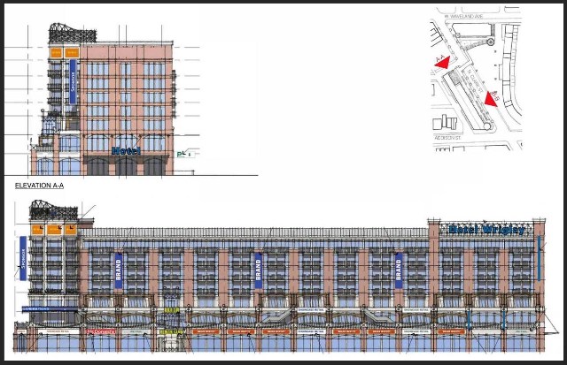The Proposed Wrigley Hotel. (Courtesy Chicago Cubs)