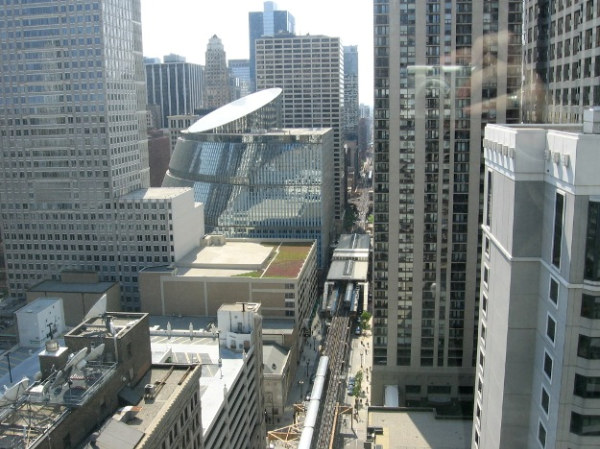 You don\'t realize how stupid the Thompson Center really looks until you see it from above.