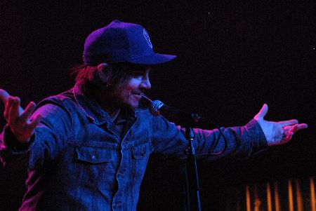 Jeff Tweedy in his *gasp* Brewers\' hat. We hear he has a nasty curve.
