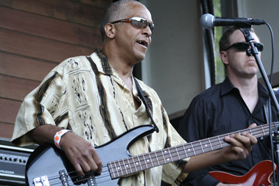 A member of the Atomic Blues Band.