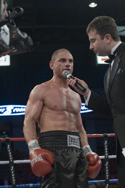 Russell Fiore after he won his second career bout by knockout.