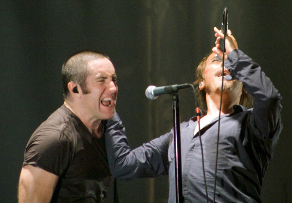 Trent Reznor (left) and Peter Murphy