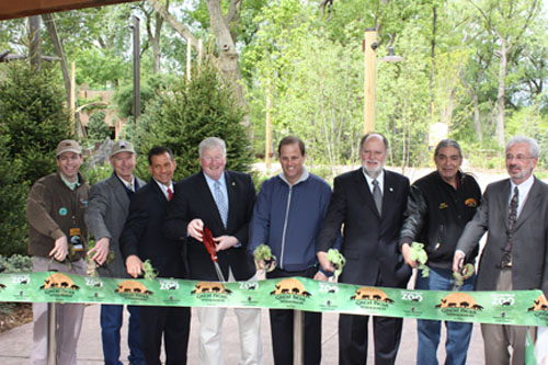 Ribbon Cutting, including CZS/Brookfield Zoo CEO Stuart Strahl (center)