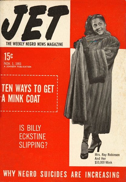 An early issue of Jet Magazine from 1951 (\<a href=\"http://4.bp.blogspot.com/_yE1jakaG6kk/Sy0Zmz6NsXI/AAAAAAAACA0/jZpxpkHEgV4/s1600-h/jet.jpg\"\>embiggen\<\/a\>)