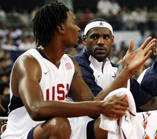Bosh and LeBron, 2008 Olympics