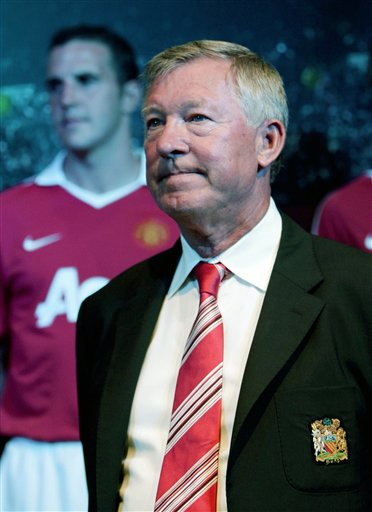Manchester United team manager Alex Ferguson.