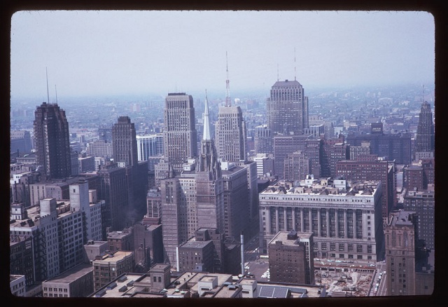 View west from Prudential Building, May 26, 1963