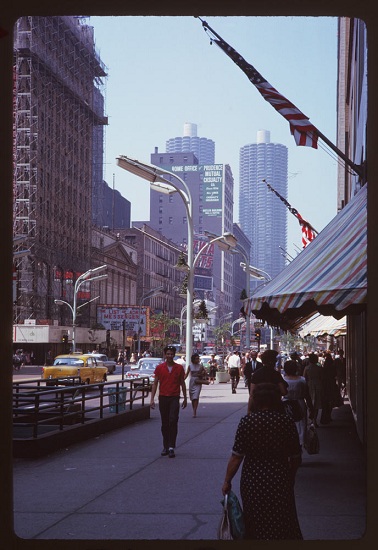 Looking north up State St. towards Marina Towers, June 7, 1963
