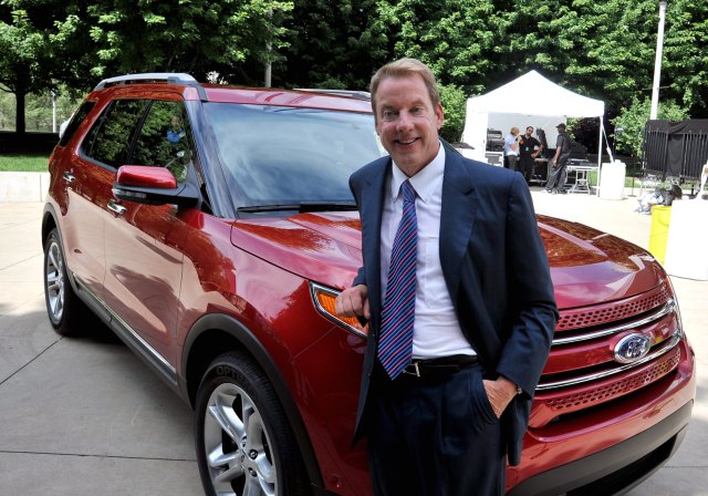 Bill Ford, Executive Chairman, Ford Motor Company poses in front of the 2011 Ford Explorer.