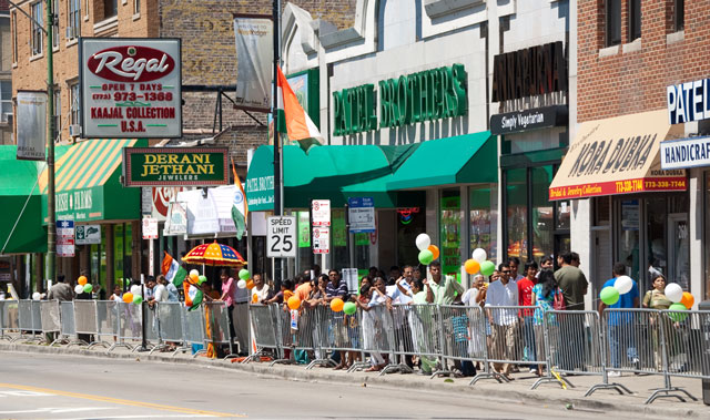 Even just before the parade started, there wasn\'t much of a crowd.