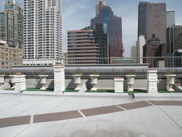 The beehives atop the Marriott Chicago.