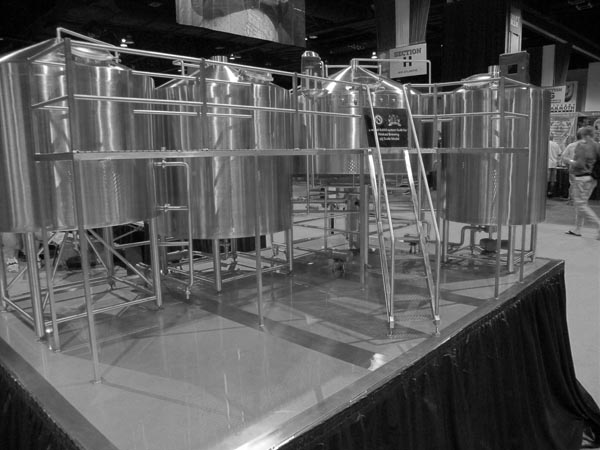 Here\'s a scale model of a brew house.