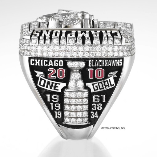 Photo courtesy of Jostens and \<a href=\"http://www.chicagotribune.com/sports/hockey/blackhawks/chi-blackhawks-championship-rings,0,3805036.photogallery\"\>via the Tribune\<\/a\>