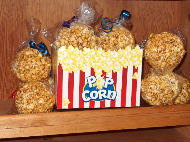 Popcorn balls.