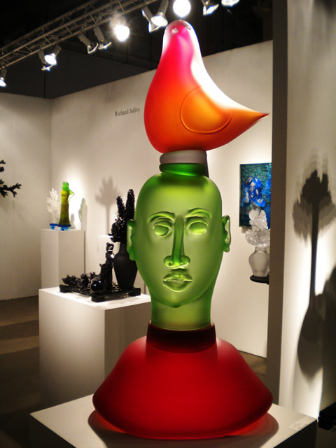 \<i\>Feather Head #1\<\/i\> by Richard Jolley, $46,000