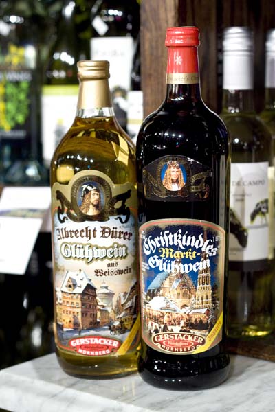 Gerstacker brand white and red GlÃ¼hwein from Germany.