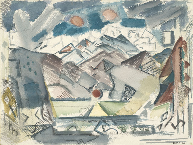 John Marin (American, 1870-1953). Mountain Forms, New Mexico, 1930. Alfred Stieglitz Collection.