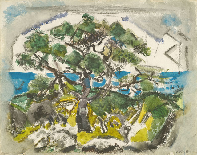 John Marin (American, 1870-1953). The Pine Tree, Small Point, Maine, 1926. Alfred Stieglitz Collection.