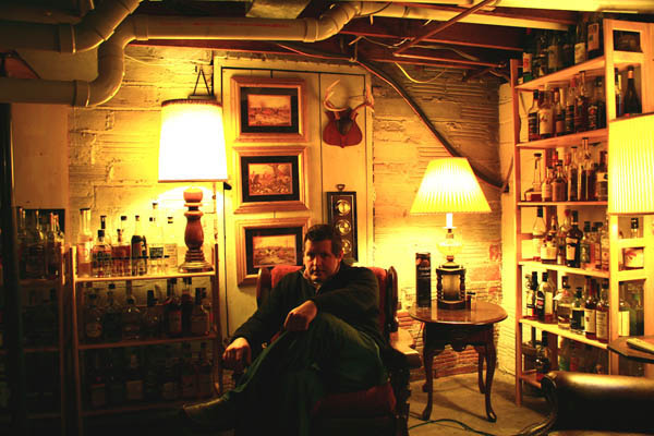 Matt Colglazier, founder of American Craft Spirits, in his tasting room in Indiana.