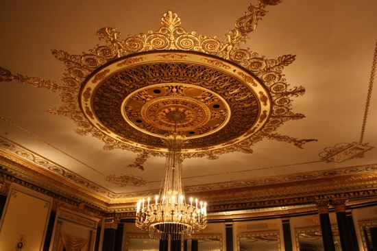 The ceiling of the Empire Room.