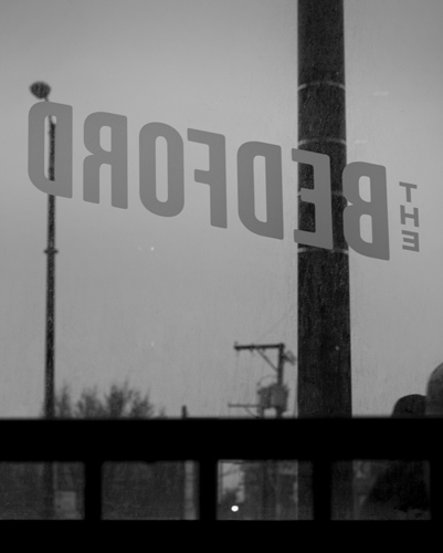 Looking out on to West Division Street from the window of the Bedford, a new Wicker Park restaurant slated to open Friday.