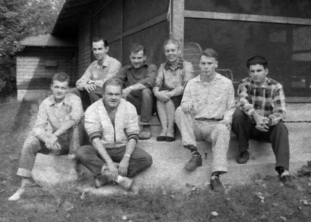 Lowney and Jim with other Writer-Colonists. Tom Chamales, sitting next to Lowney, wrote \<em\>Never so Few\<\/em\> under her tutelage. The others never achieved much success as writers. The Colony dissolved with Lowney\'s death in 1964. \"She had,\" one heartless critic observed in a smart ass obituary, \"a kind of male harem for a lusty teacher of writing.\"\r\n