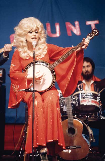 The New York Times, wary of the Dolly Parton phenomenon, sent me to Indiana to photograph her in a roadshow. My friend Billy Corgan told his then-girlfriend Jessica Simpson about this picture and she bought it, bad pun and all,  from the Thomas Masters Gallery to give to her friend, Dolly.
