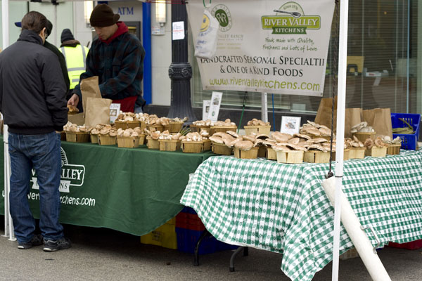 River Valley Kitchen was on hand, selling its mushrooms and jarred goods.