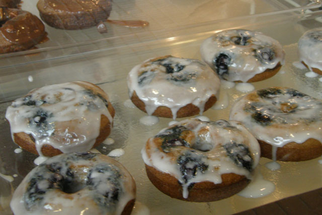 Blueberry with Lemon Glaze Doughnut