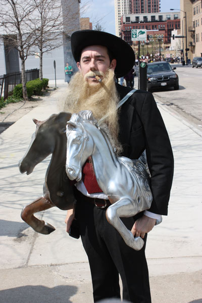 Kevin Robinson as Mayor Harrison (let\'s hope the real Mayor had a better horse).
