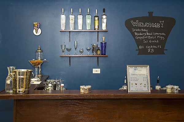 A view of the bar in the new tasting room.