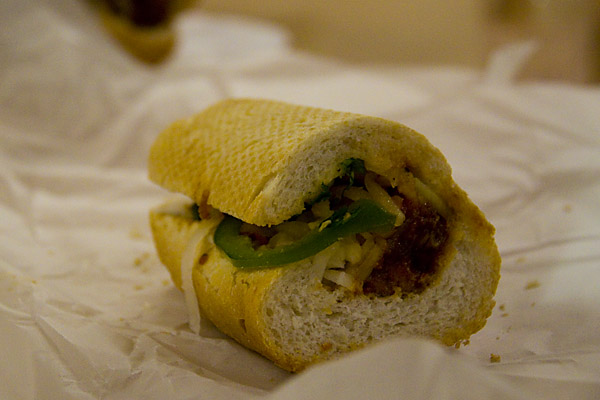 Sandwich #2: Saigon Sisters\' meatball bÃ¡nh mÃ¬.